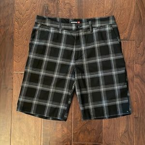 Men’s Quicksilver black plaid shorts - size 36